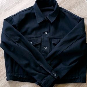 Uniqlo Black Denim Jacket (NWOT)